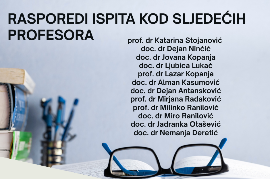 VAŽNO OBAVJEŠTENJE (JULSKI ROK)